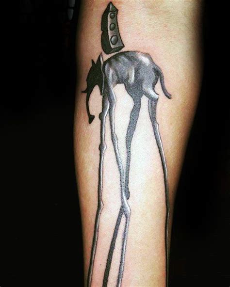 50 Creative Salvador Dali Elephant Tattoo Designs For Men