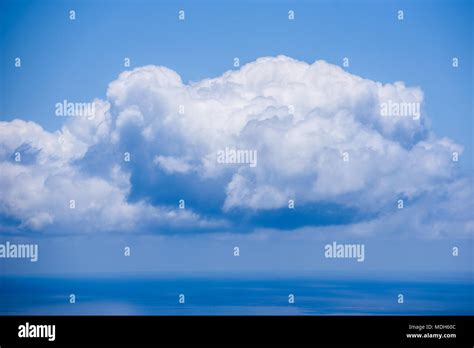 Huge Cloud Over Ocean Stock Photo Alamy