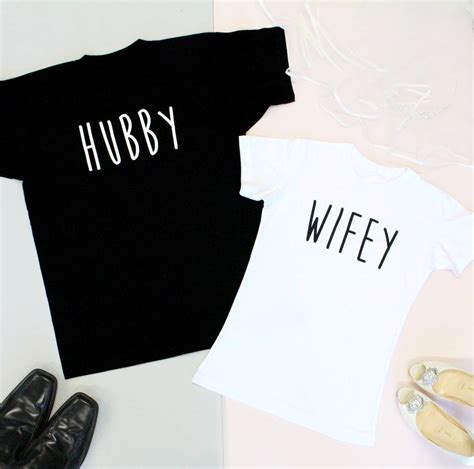 Hubby And Wifey Wedding Honeymoon T Shirts By Precious Little Plum