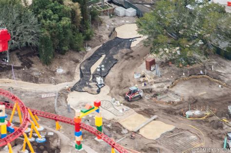 Photos Latest Aerial Look At Toy Story Land Reveals Andys Footprints