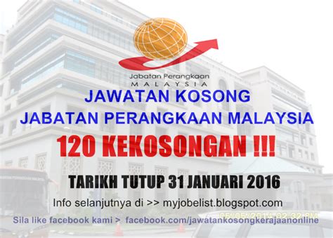 10 серпня о 16:59 ·. Jawatan Kosong di Jabatan Perangkaan Malaysia (120 ...