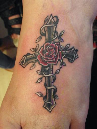 Rose tattoos for women 5. 60 Cross Tattoo Designs Ideas - The Xerxes