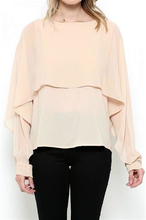 Layered Chiffon Blouse Chiffon Blouse Chiffon Long Sleeve Chiffon Blouse Long Sleeve