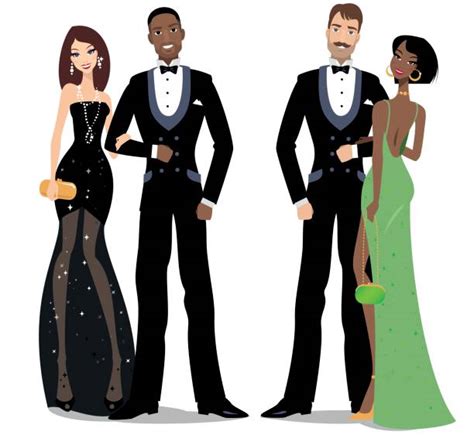 Evening Wear Clip Art Vector Images And Illustrations Istock