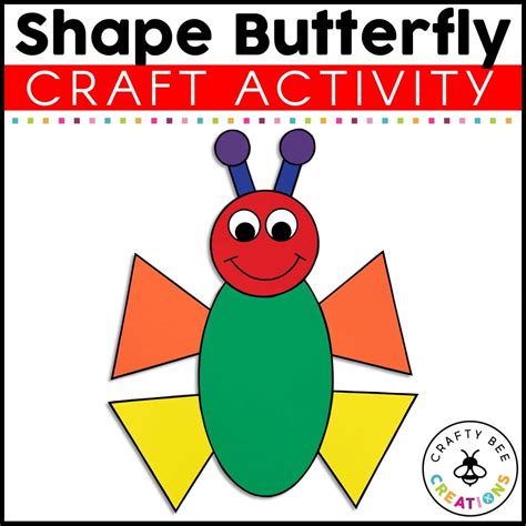 Shape Butterfly Craft Activity Crafty Bee Creations