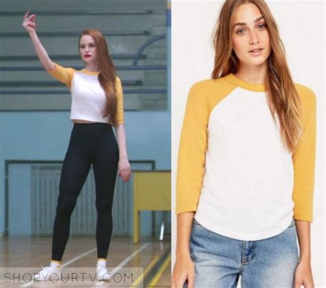 While we may never be able to afford cheryl's incredible outfits, we can recreate it. Riverdale: Season 1 Episode 10 Cheryl's Yellow White Tee ...