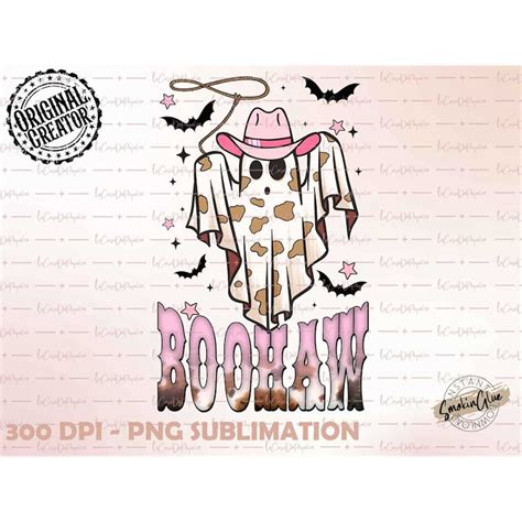 Boo Haw PNG Halloween PNG Western Halloween PNG Retro Hal Inspire