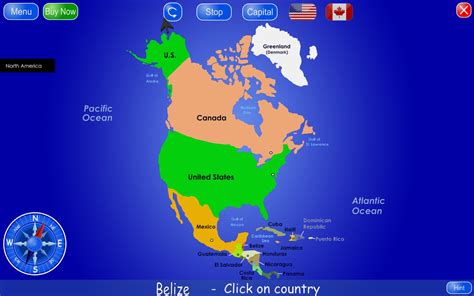 North America Map Capitals