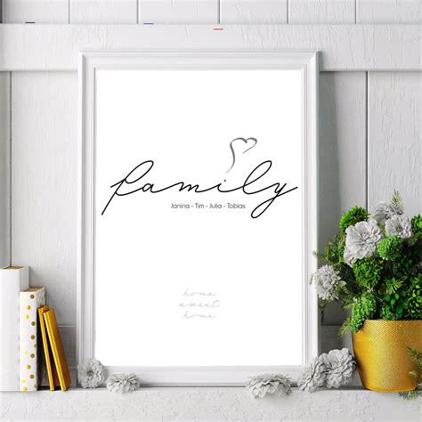 One and done is the way to go. Personalized Gifts - Family Poster , Typography - Family ...