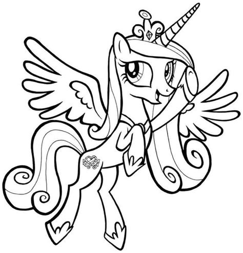 Below i will be going to introduce you he is the husband of princess cadence, is also the brother of twilight sparkle, and princess cadence ruled the land of the crystal empire. My Little Pony Coloring Pages Princess Cadence at ...