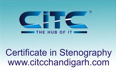 Certification In Stenography
