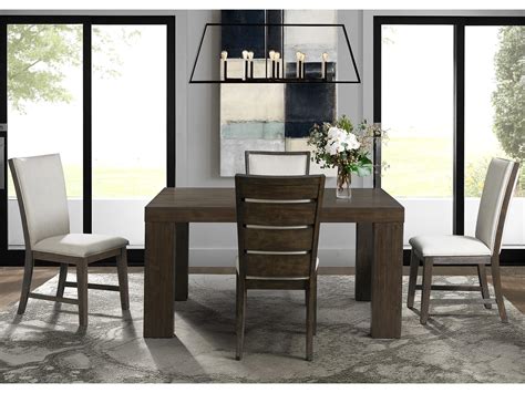 Protective base to look after your floors. Elements International Grady Contemporary Dining Table Set ...