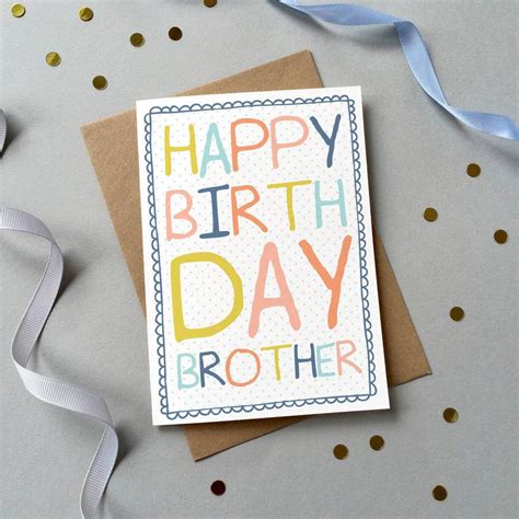 You can choose this perfect birthday card for your brother to share with him on his special birthday. 25 Wonderful Happy Birthday Brother Greetings, E-Card, Images | Picsmine
