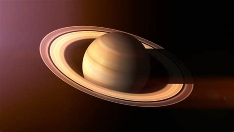 Rotation Planet Saturn Hd Imaging Rings Stock Footage Video 100