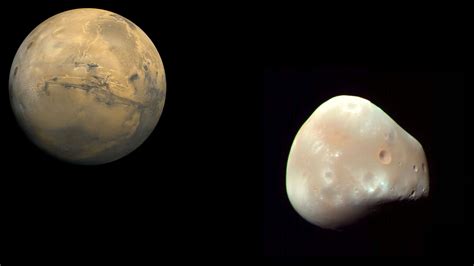 Mars Et Son Satellite Déimos Photos Futura