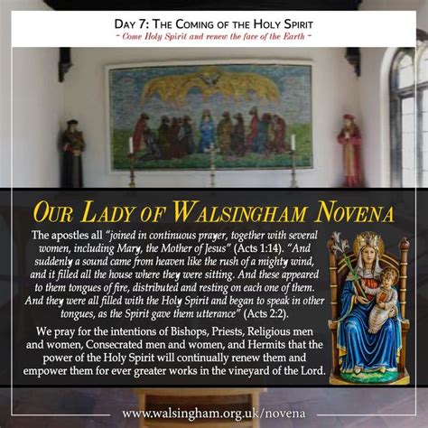Novena To Lady Of Walsingham Day 7 In 2022 Novena Holy Spirit Come