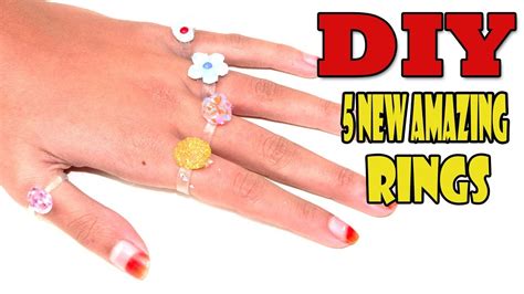 5 New Amazing Rings You Can Make At Home Hot Glue Gun Rings Nusrat Diy Crafts Youtube