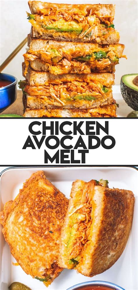 Chipotle Chicken Avocado Melt Recipe Dinner Sandwiches Sandwhich