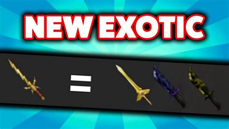 How To Craft The Newest Exotic Knife Roblox Assassin Youtube
