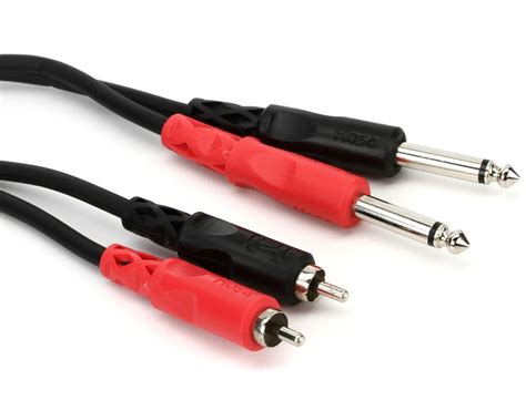 Hosa Cpr 201 Stereo Interconnect Cable Dual 14 Inch Ts Male To Dual