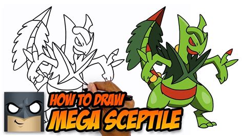 You can edit any of drawings via our online image editor before downloading. How to Draw Mega Sceptile | Pokemon - YouTube