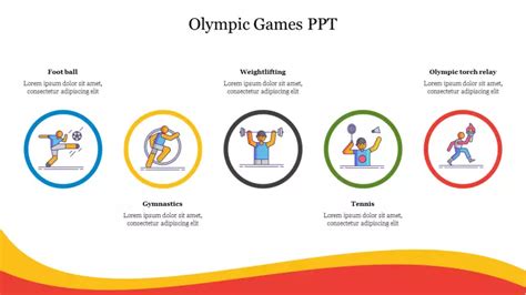 Unique Five Node Olympic Games Ppt Slide Templates Olympic Games