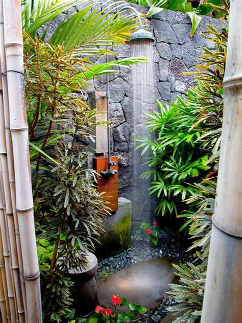 20 Tropical Outdoor Showers With Peaceful Feeling Homemydesign