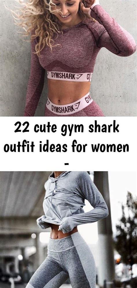 22 Cute Gym Shark Outfit Ideas For Women Gym Shark Outfit