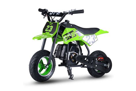 The name dirt bike implies that is off road use only.there for it is not atv. 51CC 2-Stroke Kids Dirt Off Road Mini Dirt Bike, Green ...