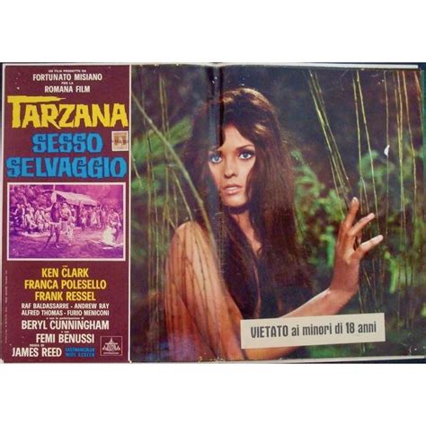 Tarzana The Wild Girl Italian Fotobusta Movie Poster Set