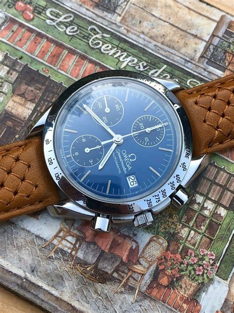 Omega Speedmaster 1999 Blue Dial Men's 38mm reduced Automatic watch New Box