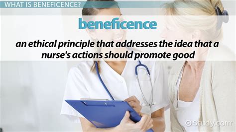 Principle Of Beneficence In Ethics And Nursing Definition And Examples Video And Lesson Transcript