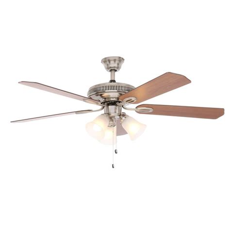 Find many great new & used options and get the best deals for hampton bay ceiling fan reversible fan blades teak/walnut 52 easy lock blades at the best online prices at ebay! Hampton Bay Glendale 52 in. Brushed Nickel Ceiling Fan ...