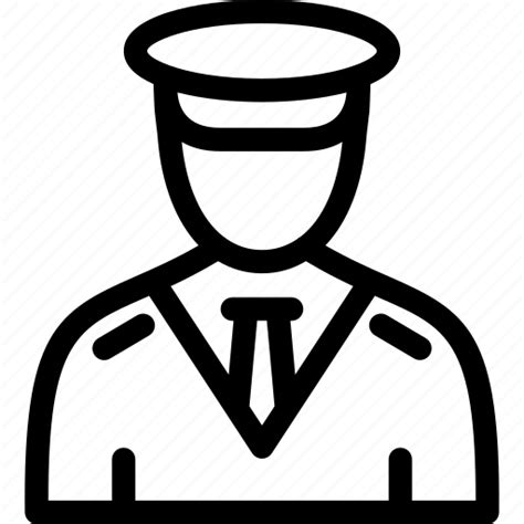 Pilot Airline Aircrew Aviator Captain Icon Download On Iconfinder