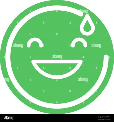 Guilty Emoticon Illustration Vector On A White Background Stock
