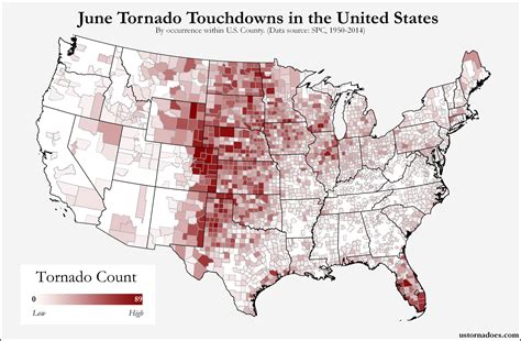 Heres Where Tornadoes Typically Form In June Across The United States