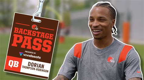 Getting To Know New Browns Qb Dorian Thompson Robinson Backstage Pass