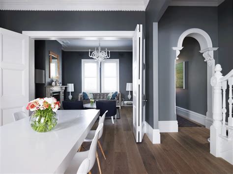 Photo of a nautical open plan living room in brisbane with white walls. interior design ideas queenslander | Home, Grey wall color ...