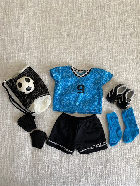 1990s vintage american girl doll soccer outfit and accessories etsy