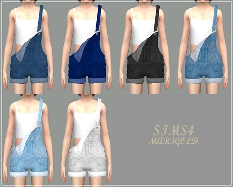 My Sims 4 Blog Overalls For Kids By Marigold