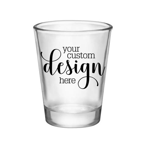 Custom Shot Glasses Personalized Wedding Favors For Guests In Etsy
