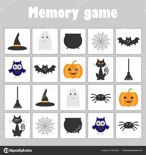 Halloween Memory Game Free Printable Making Life Blissful 48 Off