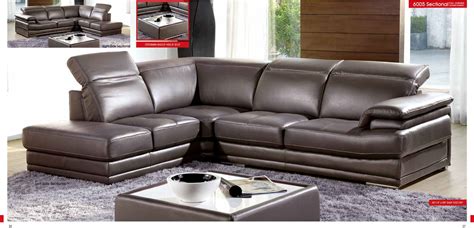 With such a large range of styles to choose from, you're sure to find the right piece for a great price. ESF Modern Grey Genuine Italian Leather Sectional 6005