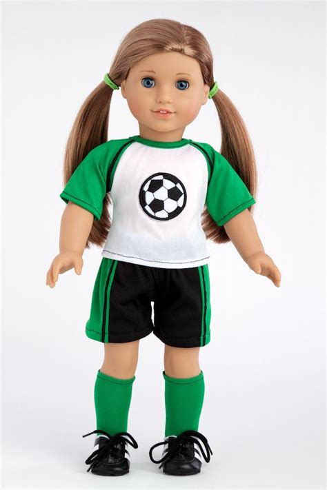 soccer girl clothes for 18 inch american girl doll shirt shorts socks shoes dreamworld