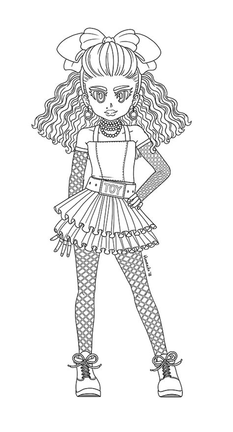 Omg series 3, the lol omg da boss fashion doll has a fierce fashion sense and an incredible style. 80S B.B. - Lol Surprise - Coloring Page by hinoraito on ...