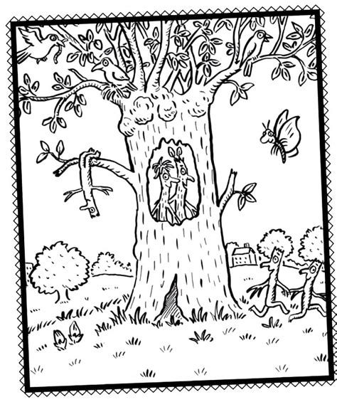 Stick Man On Tree Coloring Page Printable Coloring Page For Kids