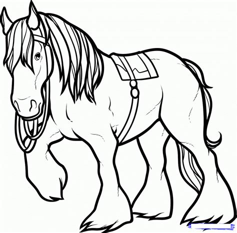 Free Horse Color Pages | Activity Shelter