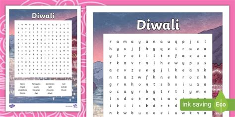 Ks2 Diwali Word Search Teacher Made Twinkl