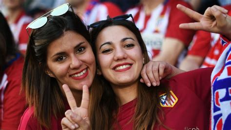 Atletico Madrid Fans At Estadio Calderon Champions League Match Vs