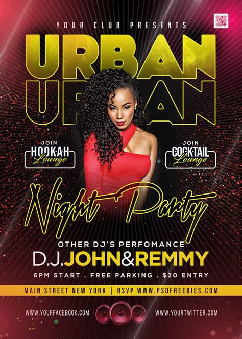 Urban Party Night Flyer Psd Template